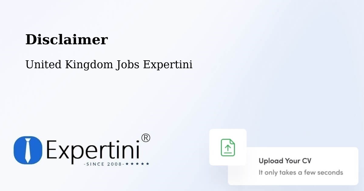 Disclaimer – New Milton - United Kingdom Jobs Expertini